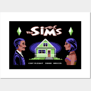 Sims Commodore 64 Mockup Posters and Art